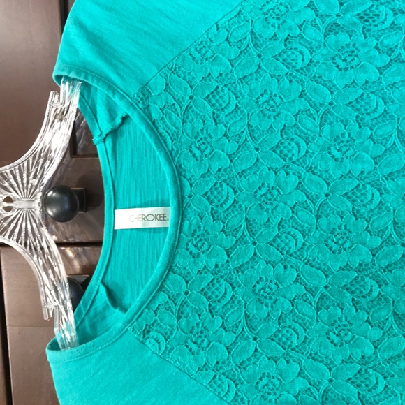 Girls Cherokee Teal Long Sleeve - Picture 2 of 3